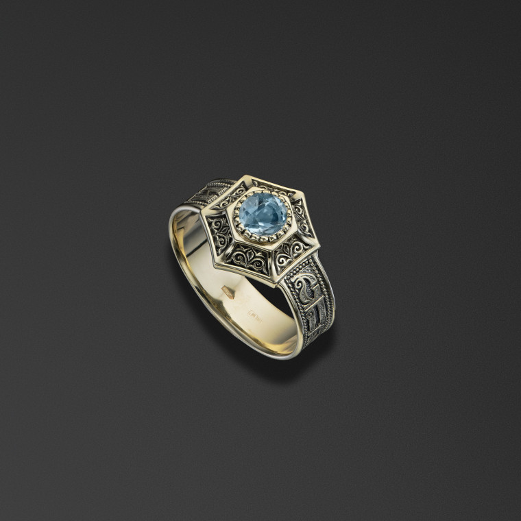 Protective signet ring bearing the words of the ‘Save and Protect’ prayer