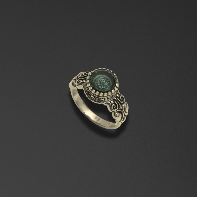 Bogorodichnoe gemstone ring