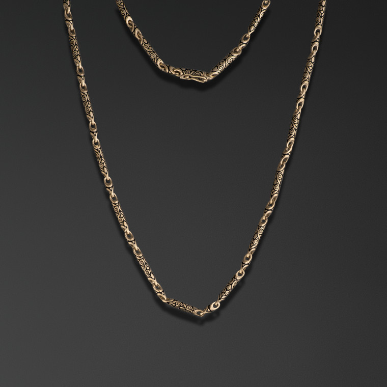 “Engraved designs” Chain