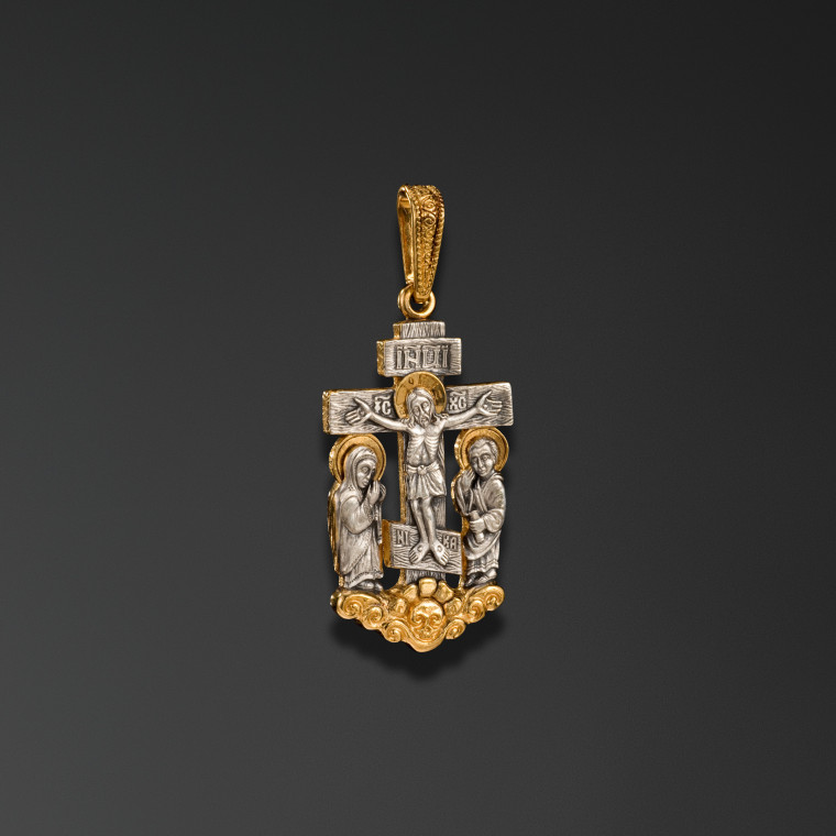 Crucifix with bystanders 