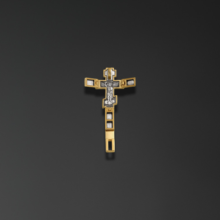 Archangel Michael reliquary cross
