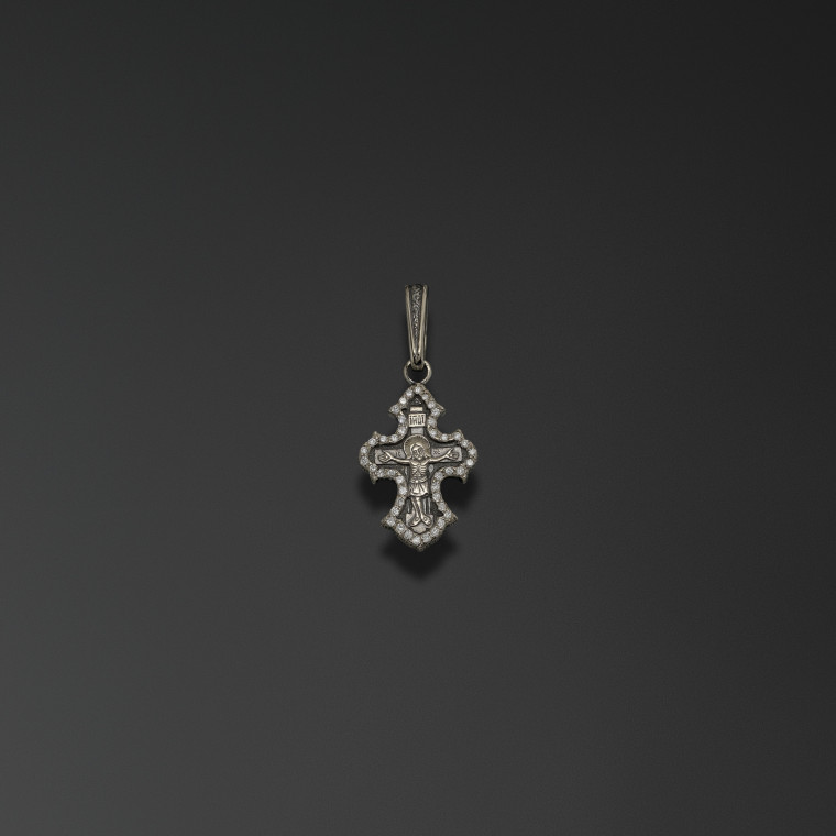 Intercession cross with lily-petal arms