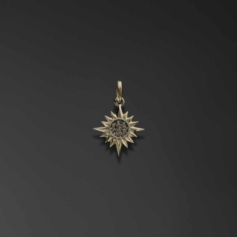 Étoile de Bethléem avec l'image de la Sagrada Familia